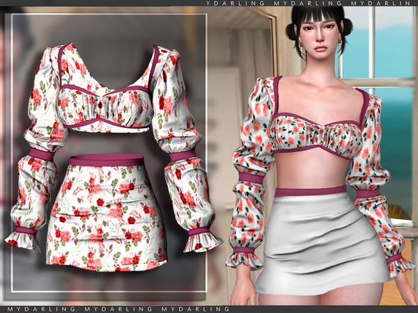 Sims 4 — simple elis dress for female by Mydarling20 — new mesh