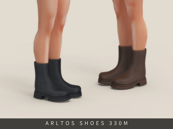 Sims 4 — Fashion boots Male by Arltos — 10 colors.