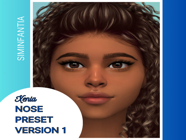 Sims 4 — Xena Nose Preset by Siminfantia — This Nose Preset comes with 3 different versions in total, available for