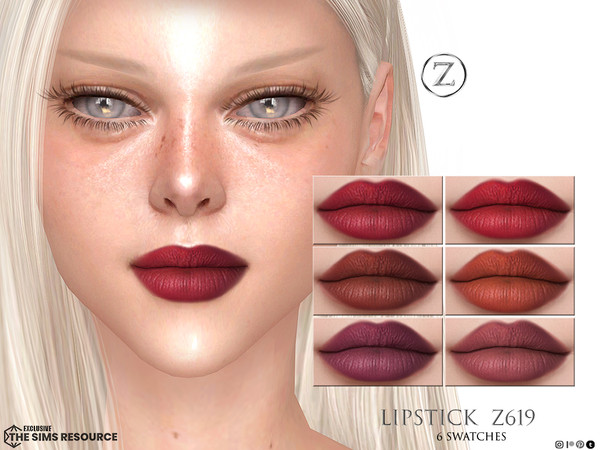Sims 4 — LIPSTICK Z619 by ZENX — Base Game
