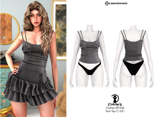 Sims 4 — Clothes SET456 - Tank Top C1531 by Daph's — 6 Swatches