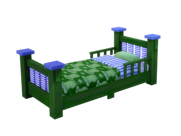 Sims 4 — Froggy Green Nursery Crib by ayshala2 — Complete with cozy frog chair, this Froggy Green Nursery Set has