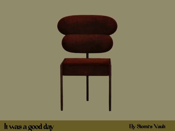 Sims 4 — It was a good day - Chair by siomisvault — Hello! I'm back with a set for you! Hope you like it, thank you so