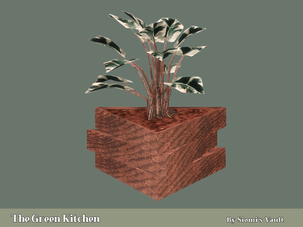Sims 4 — The Green Kitchen - Plant pot by siomisvault — Hello this is the second Kitchen I made hope you find it useful