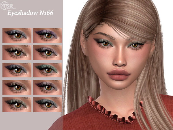 Sims 4 — Eyeshadow N166 by Layla — Previews were made using HQ Mod