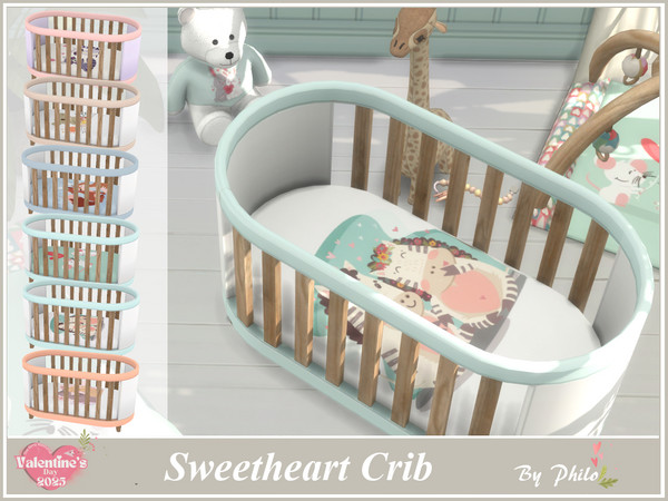 Sims 4 — Philo_Sweetheart Crib by philo — This set includes;
