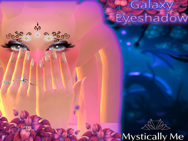 Sims 4 — Galaxy Eyeshadow by Mystically Me — A base game recolor of eyeshadow