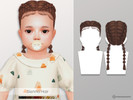 Sims 4 — Sienna Hair - Toddler by MSQSIMS — - Base Game Compatible