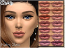 Sims 4 — Hydra Gloss by coll22 — A hydrating lip gloss in 14 shiny shades.