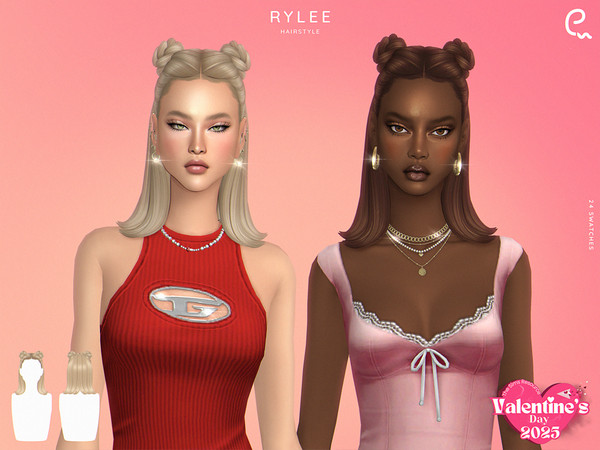 Sims 4 — Rylee Hairstyle by Enriques4 — New Mesh