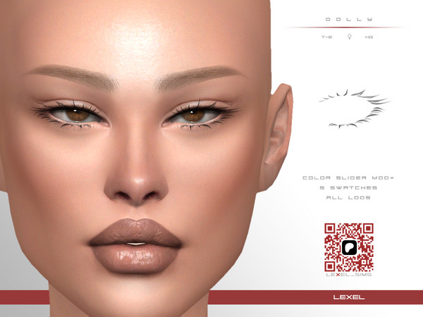 Sims 4 — Dolly - 3D eyelashes by LEXEL_s — 5 swatches