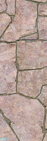Sims 2 — Maxis Match: Flagstone Wall #2 by Uma Design — Always longed for that raw stone look on your walls? Here is