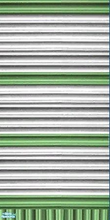 Sims 2 — Trailer Park Siding - green/White stripe by Srforests — The perfect siding to decorate your trailer! by SRF. IN