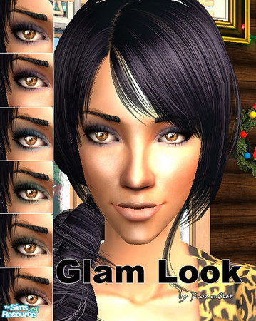 Sims 2 — GlamLook Set by FrozenStarRo — First set of eyeshadows :)