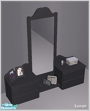 Sims 2 — Sunair T660 NCE Floor Mirror (black) by Sunair — Sunair T660 NCE Floor Mirror (black) of NCE Girls Room -