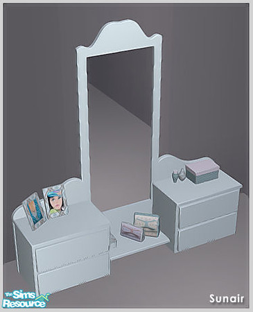 Sims 2 — Sunair T660 NCE Floor Mirror (blue) by Sunair — Sunair T660 NCE Floor Mirror (blue) of NCE Girls Room - Recolor
