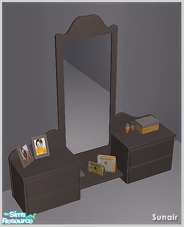 Sims 2 — Sunair T660 NCE Floor Mirror (darkwood) by Sunair — Sunair T660 NCE Floor Mirror (darkwood) of NCE Girls Room -