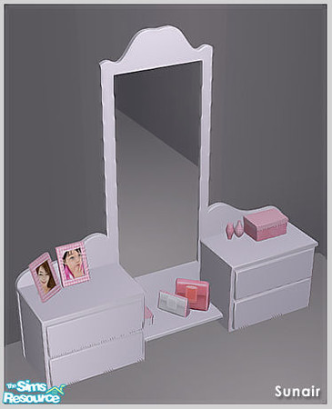 Sims 2 — Sunair T660 NCE Floor Mirror (white) by Sunair — Sunair T660 NCE Floor Mirror (white) of NCE Girls Room -