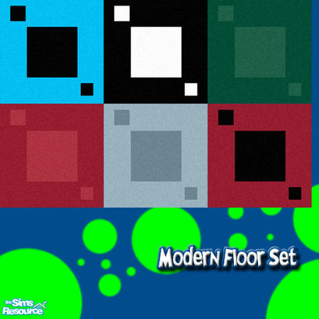 Sims 2 — Modern Floor Set by simmyfan2852 — Includes six different colored modern carpets.