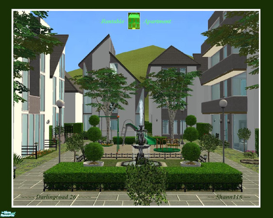 Sims 2 — Darlingroad 26 by Shann116 — A little modern neighbourhood with 9 rentable houses and 1 rentable apartment with