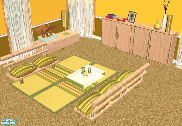 Sims 2 — TC-86 Jolly Pastel Living Room Recolor by mom_of2boyz — This is a recolor of the Sims2sisters Jolly Pastel
