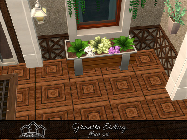 Sims 4 — Granite Siding floor1 by Emerald — Granite siding natural beauty widely used for exterior weathering