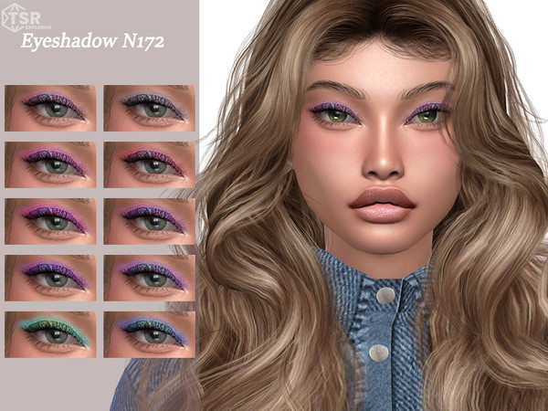 Sims 4 — Eyeshadow N172 by Layla — Previews were made using HQ Mod