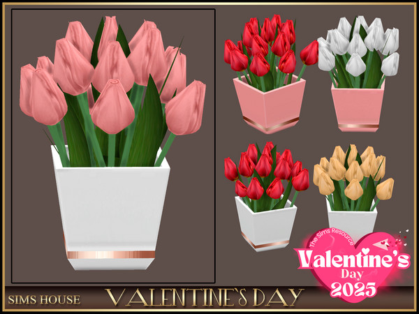 Sims 4 — Sims House TULIPS | VALENTINE'S DAY by Sims_House — VALENTINE'S DAY