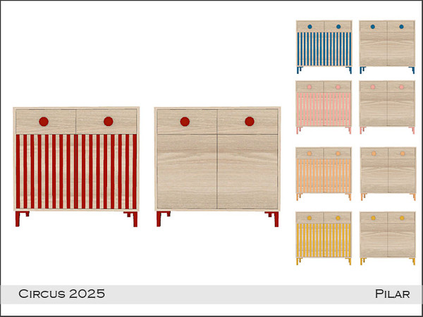 Sims 4 — Pilar Circus2025 Dresser by Pilar — Cheerful theme for children's bedrooms