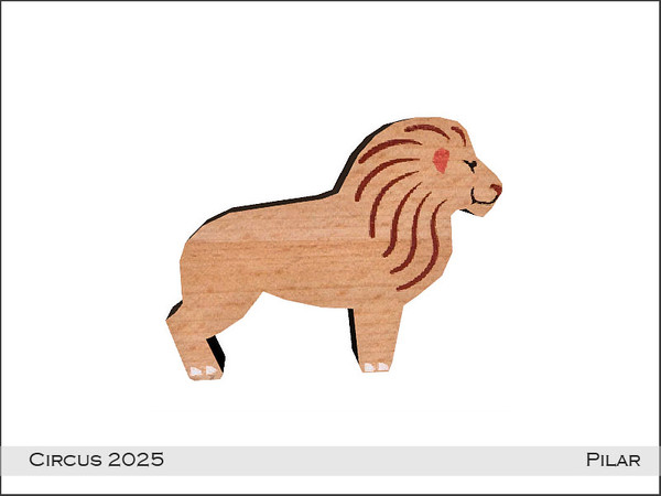 Sims 4 — Pilar Circus2025 Lion by Pilar — Cheerful theme for children's bedrooms