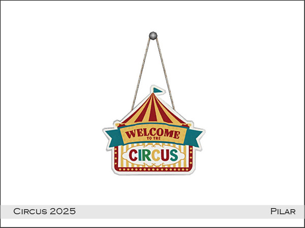 Sims 4 — Pilar Circus2025 DecoWall by Pilar — Cheerful theme for children's bedrooms