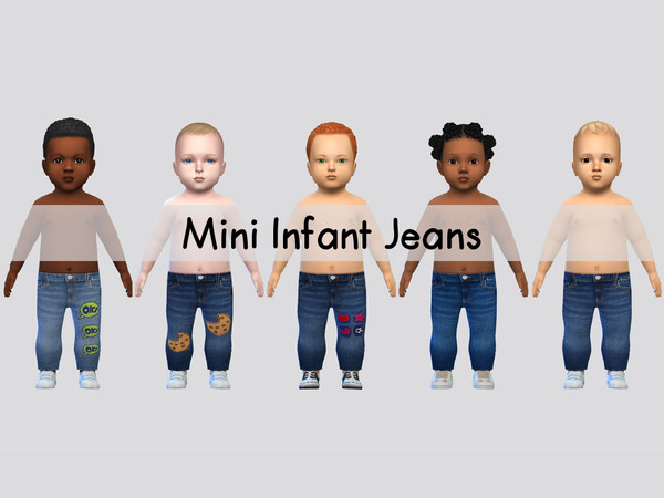 Sims 4 — Mini Infant Jeans by McLayneSims — TSR EXCLUSIVE