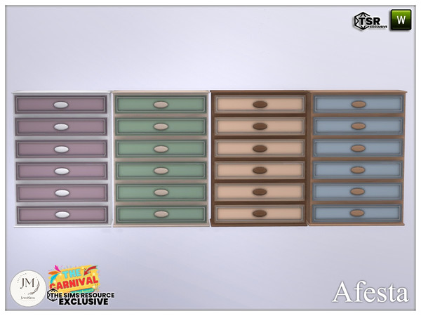 Sims 4 — The carnival Afesta kids dresser by jomsims — Step into the softness and magic of the carnival with Afesta, a