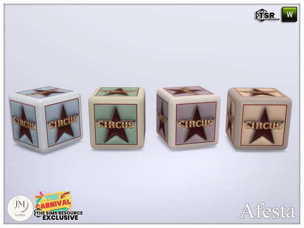 Sims 4 — The carnival Afesta kids cube deco by jomsims — Step into the softness and magic of the carnival with Afesta, a