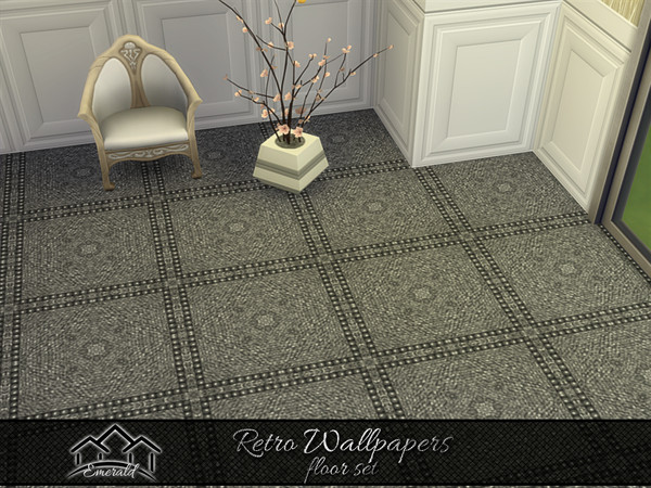 Sims 4 — Retro Wallpapers floor3 by Emerald — Retro wallpapers designs will capture decades past and bring to mind