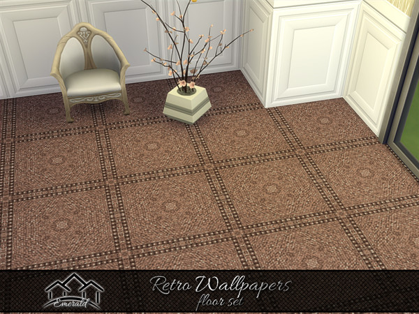 Sims 4 — Retro Wallpapers floor6 by Emerald — Retro wallpapers designs will capture decades past and bring to mind
