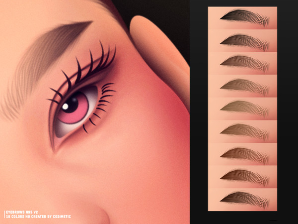 Sims 4 — Eyebrows N95 V2 by cosimetic — - Female