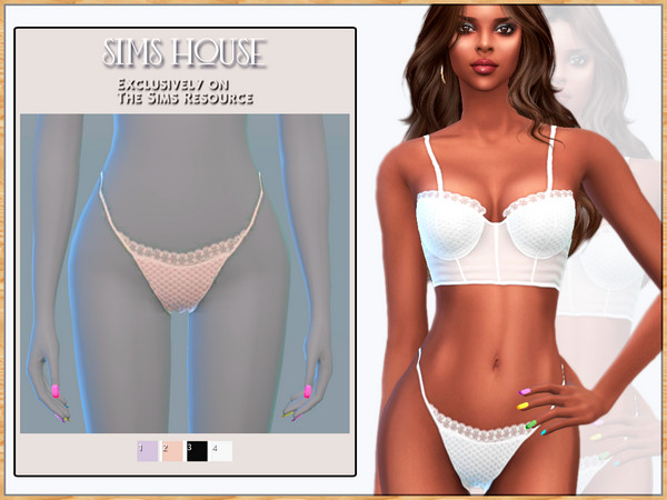 Sims 4 — WOMEN'S THONG PANTIES by Sims_House — WOMEN'S THONG PANTIES