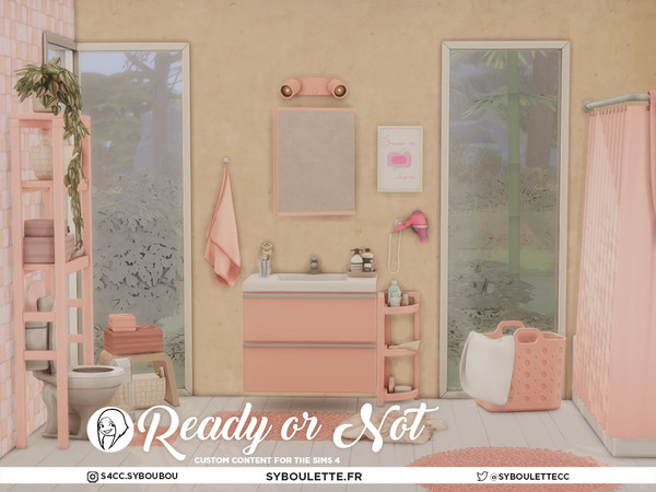 Sims 4 — Ready Or Not - Toilet paper holder by Syboubou — Ready Or Not is all about simplicity and casual realism, with