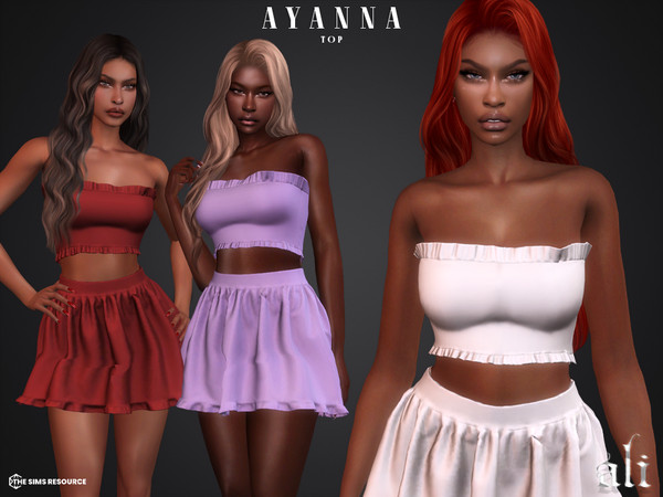 Sims 4 — AYANNA top by ali1 — Tube Top
