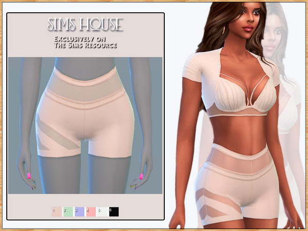 Sims 4 — WOMEN'S FITNESS SUIT BOTTOM by Sims_House — WOMEN'S FITNESS SUIT BOTTOM
