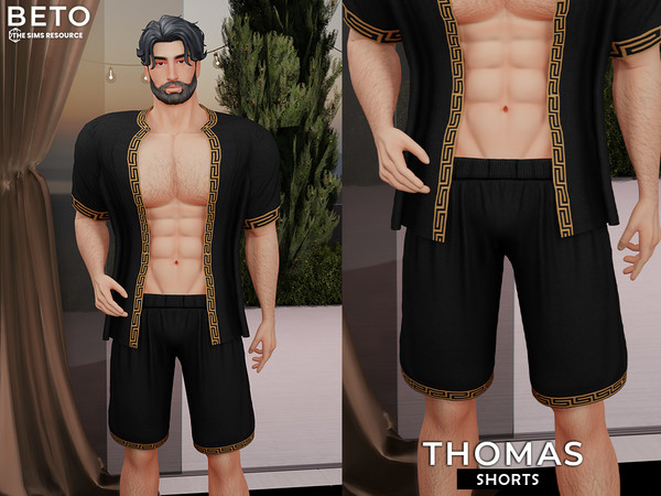 Sims 4 — Thomas (Shorts) by Beto_ae0 — Summer outfit for men, enjoy it
