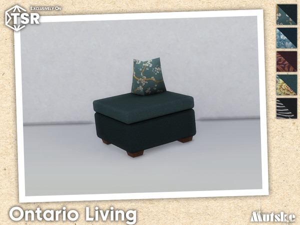 Sims 4 — Ontario Convex Chair by Mutske — Ontario Livingroom set with seating, surface and more, some have slots to put