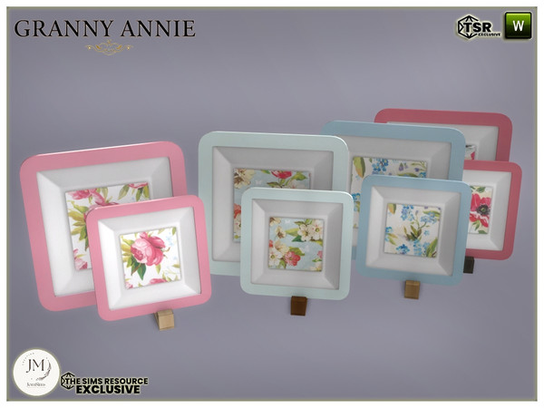 Sims 4 — granny annie porcelain square standing dish by jomsims — Add a touch of vintage charm to your interiors with the