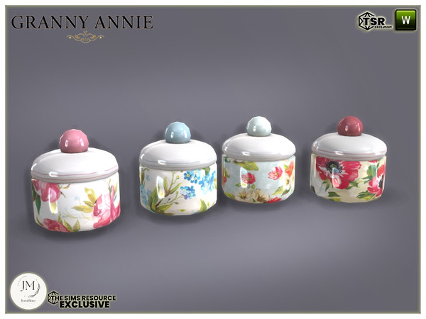 Sims 4 — granny annie porcelain sugar by jomsims — Add a touch of vintage charm to your interiors with the Granny Annie