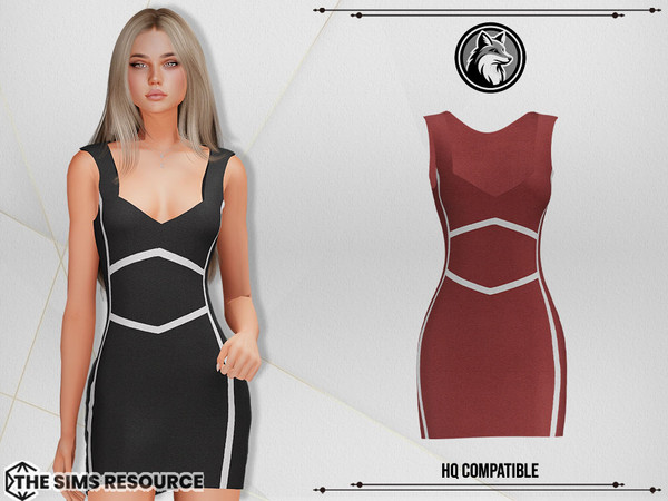 Sims 4 — Nalah Dress by ForLima — 6 Colors