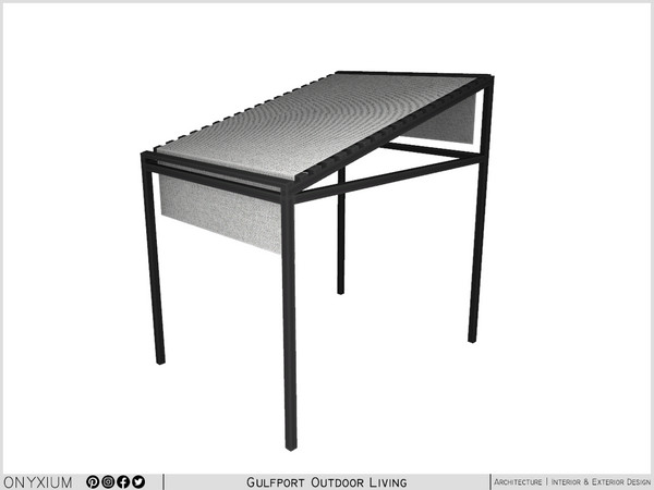 Sims 4 — [Onyxium] Gulfport Awning by Onyxium — Onyxium@TSR Design Workshop Outdoor & Garden Collection - Belong To