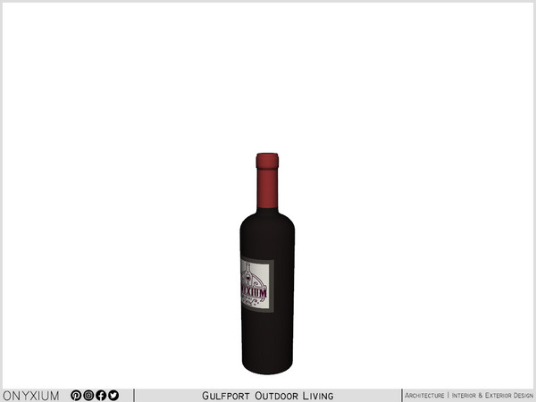 Sims 4 — Gulfport Wine Bottle by Onyxium — Onyxium@TSR Design Workshop Outdoor & Garden Collection - Belong To The