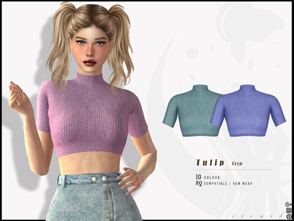 Sims 4 — Tulip Crop by _ironik_ — -10 Colors