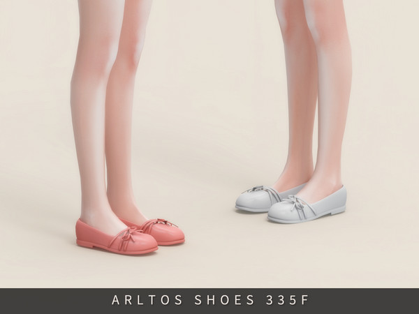 Sims 4 — Cute bow shoes Female by Arltos — 11 colors.